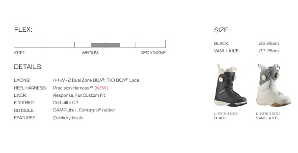 新品未使用 25-26 SALOMON  BOOTS KIANA DUAL BOA VANILLA ICE/AGAVE GREEN/CLEARLY AQUA 24.5cm  即日発送 土日祝発送OK