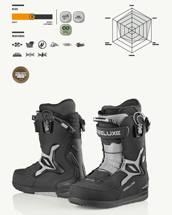 新品未使用 25-26 DEELUXE BOOTS TEAM ID S3 ESSENTIAL BLACK 26.5CM  即日発送 土日祝発送OK