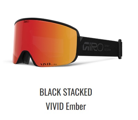 新品未使用 25-26 GIRO GOGGLE AXIS BLACK STACKED VIVID Ember  即日発送 土日祝発送OK