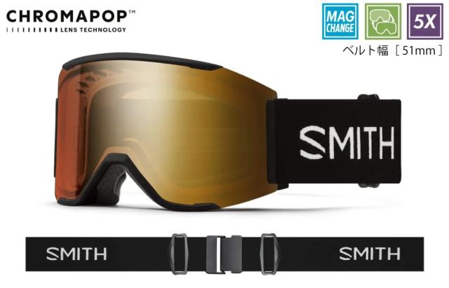 新品未使用 25-26 SMITH GOGGLE  SQUAD MAG Black(CPPRPHG/CPSTBL) 即日発送 土日祝発送OK