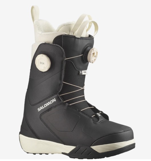 新品未使用 25-26 SALOMON BOOTS KIANA DUAL BOA BLACK/BLACK/VANILLA ICE 24.5cm 土日祝発送 サロモン