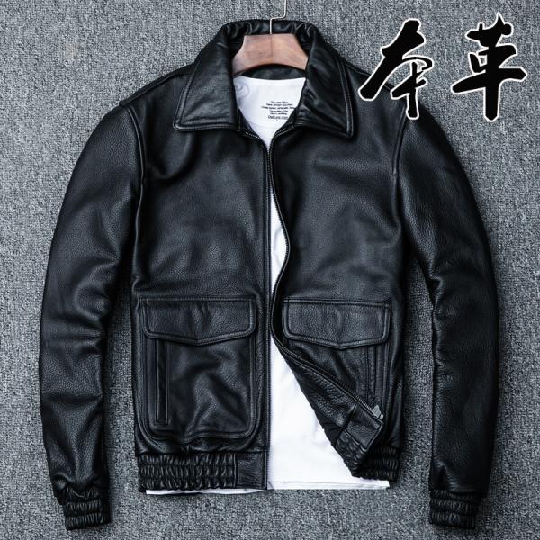 レザージャケット 革ジャン 黒 バイカー 牛皮 HORN WORKS シングル