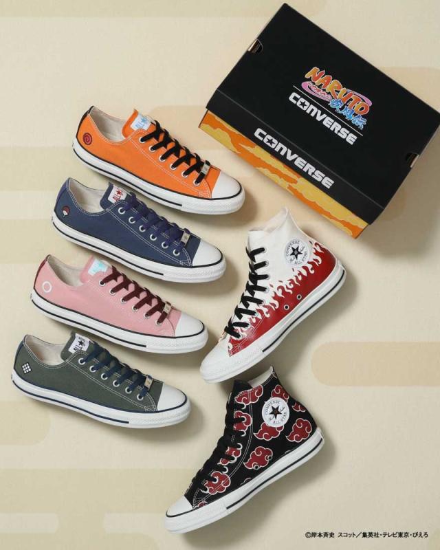 コンバース CONVERSE レディース メンズ スニーカー オールスター OX ナルト疾風伝 ナルト シップウデン ローカット うずまきナルト うちはサスケ 春野サクラ はたけカカシ コラボスニーカー ジャンプ アニメコラボ ユニセックス NARUTO_2
