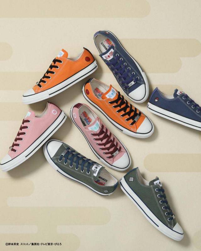 コンバース CONVERSE レディース メンズ スニーカー オールスター OX ナルト疾風伝 ナルト シップウデン ローカット うずまきナルト うちはサスケ 春野サクラ はたけカカシ コラボスニーカー ジャンプ アニメコラボ ユニセックス NARUTO_3