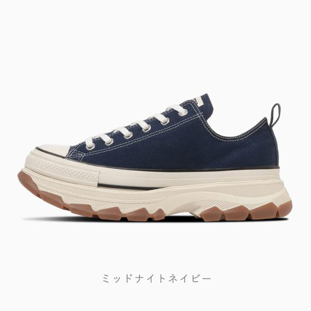 コンバース CONVERSE レディース スニーカー オールスター トレックウエーブ OX 厚底 ローカット シンプル ネイビー カジュアル_2