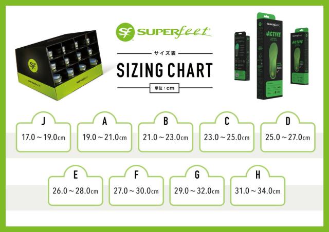スーパーフィート SUPERFEET メンズ レディース インソール アクティブサポート Active Support ハイアーチ ミディアムアーチ ローアーチ High Medium Low 中敷き 日本正規品 正規販売店 スポーツ ランニング ウォーキング_13