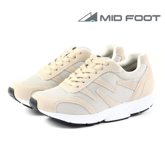 ミッドフット MIDFOOT レディース スニーカー ライトベーシックウォーク MF-81NL ウォーキング 歩く力 ダイエット 外反母趾 4E 幅広 甲高 ワイド 制菌 消臭 通気性 軽量 足底腱膜炎 婦人 靴 シューセラー 長距離 骨挫傷 踵 関西大学_8
