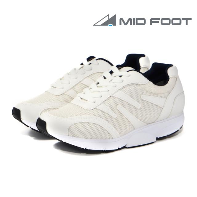 ミッドフット MIDFOOT レディース スニーカー ライトベーシックウォーク MF-81NL ウォーキング 歩く力 ダイエット 外反母趾 4E 幅広 甲高 ワイド 制菌 消臭 通気性 軽量 足底腱膜炎 婦人 靴 シューセラー 長距離 骨挫傷 踵 関西大学_9