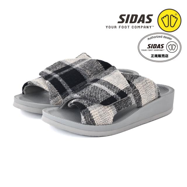 シダス SIDAS メンズ レディース スリッパ リカバリールームシューズ ウチッパ UTIPPA タオル ルームシューズ 血行促進 疲労軽減 冷え性 むくみ 腰痛 足の痛み ベルクロ チェック_13