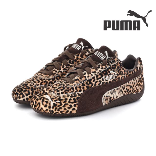 プーマ PUMA レディース スニーカー スピードキャット バレエ ワイルド SPEEDCAT BALLET WILD WNS 406690-01 バレエシューズ バレエスニーカー ヒョウ柄 豹 アニマル柄 ローカット ローテクスニーカー ROSE ロゼ 韓国 Y2K グランジ バレエコア