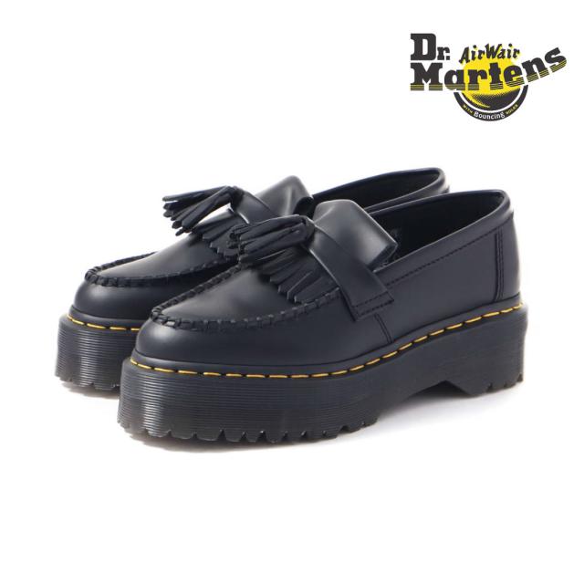 ドクターマーチン Dr.Martens レディース メンズ ローファー エイドリアン クワッド ADRIAN QUAD タッセルローファー 2798001 かっこいい 本革 レザー マニッシュシューズ 厚底