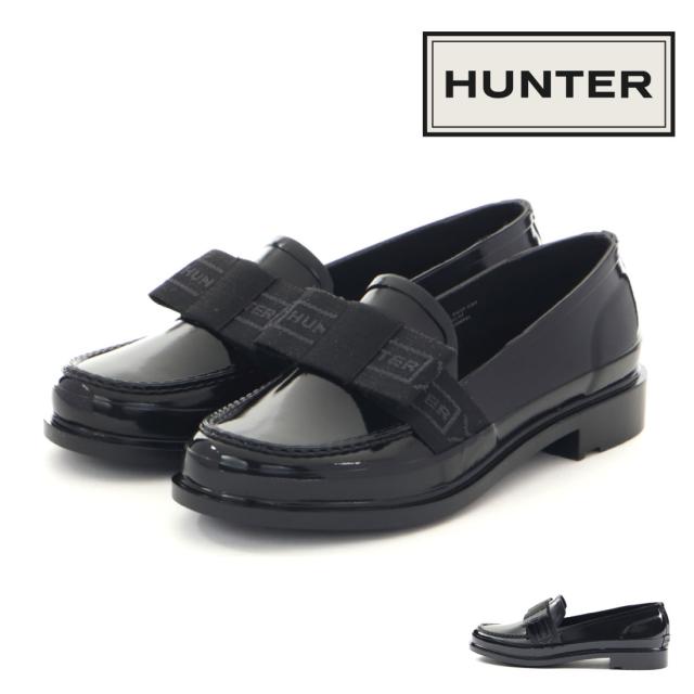 ハンター HUNTER レディース ローファー レディース リファインド ボウ ペニー ローファー WFF1096RGL レインローファー レインシューズ 雨靴 防水 かわいい 正規品