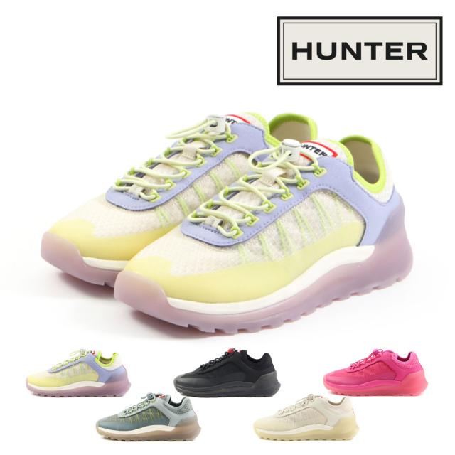 ハンター HUNTER レディース スニーカー トラベルスニーカー WFF1100REN レインスニーカー 雨靴 撥水 防水 軽量 軽い 衝撃吸収 耐久性 正規品