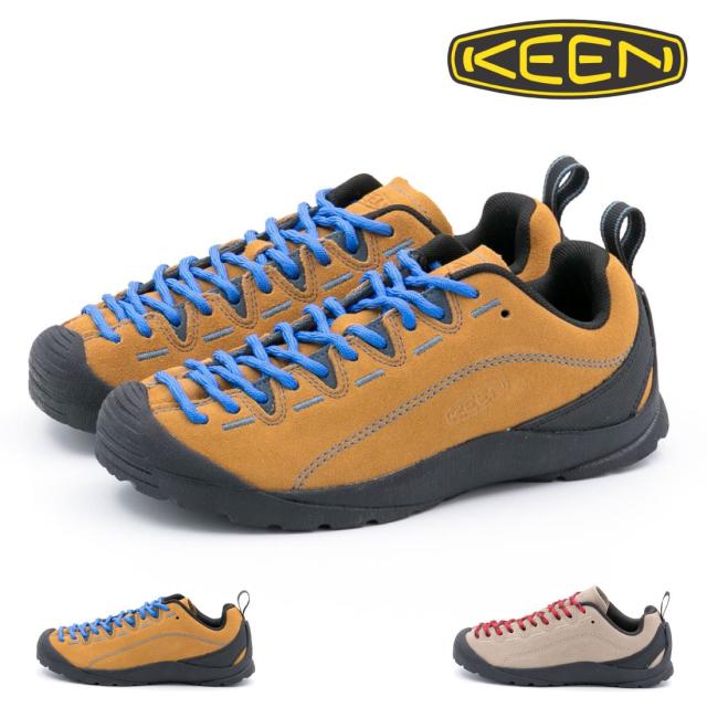 KEENジャスパー24.5cm新品アウトドアシューズ ベージュ 赤シューレース KEENジャスパー24.5cm新品アウトドアシューズ ベージュ 赤シュー