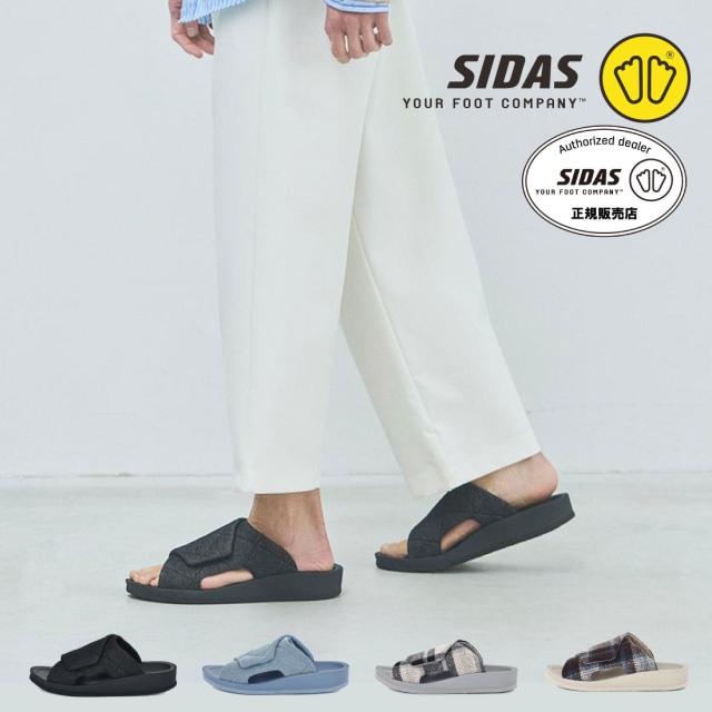 シダス SIDAS メンズ レディース スリッパ リカバリールームシューズ ウチッパ UTIPPA タオル ルームシューズ 血行促進 疲労軽減 冷え性 むくみ 腰痛 足の痛み ベルクロ チェック