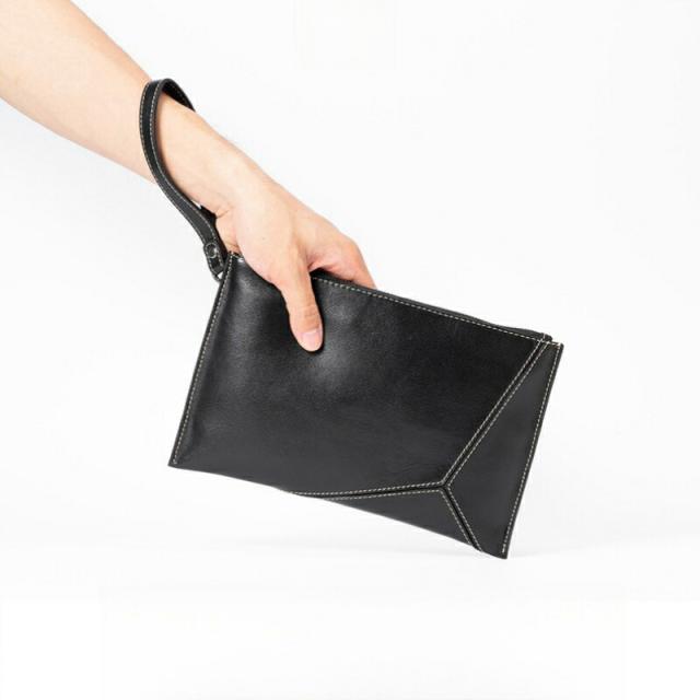 クラッチバッグ メンズ レザー 革 本革 牛革 父の日 おすすめ 人気 ギフト 男性 紳士用 プレゼント 薄い スリム 小さめ コンパクト 収納 クラッチ セカンドバッグ  送料無料の通販は 8,134円