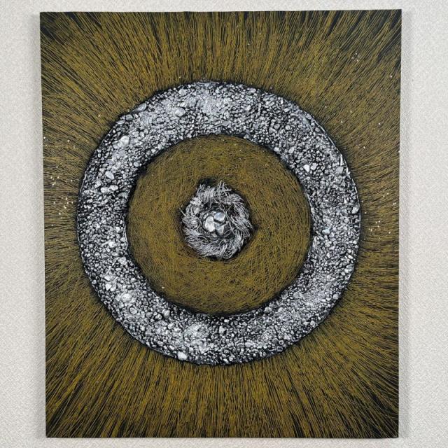 手描き油絵 ゴールデンツリー インテリア絵画 肉筆油絵 アートパネル 50×60ｃｍ 木枠張り 送料無料 プレゼント 父の日の通販は 22,052円