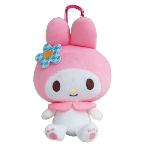 マイメロディ ぬいぐるみエコバッグ カオハナ マイバッグ 折りたたみ