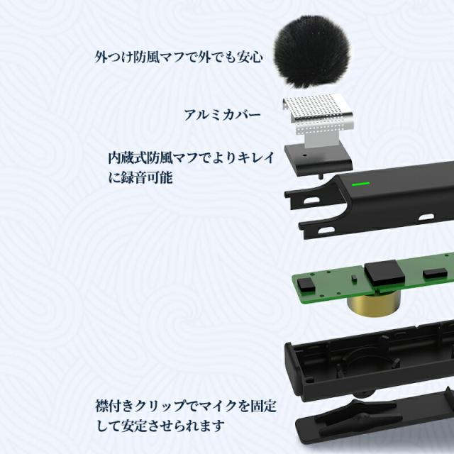 ピンマイク ワイヤレスマイク 4人用 4in1 充電ケース スマホ用マイク ビデオマイク ラベリアマイク 法人 インボイス制度対応 自動ペア 360°録音 収音 ノイズ低減 充電式 高感度 無線 充電式マイク 動画 TikTok YouTube ライブ_15