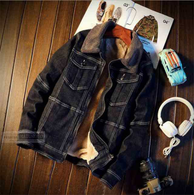 【三太郎の日】デニムジャケット メンズ 裏起毛 裏ボア Gジャン アウター デニム ジャンパー ジャケット はおり あったかの通販は 6,495円