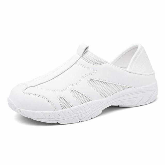 ナースシューズ 2WAY 白 疲れにくい スリッポン 幅広 軽量 介護シューズ ナースサンダル 看護師 医療 病院 介護 お立ち仕事 ホワイト 22.の通販は 5,202円