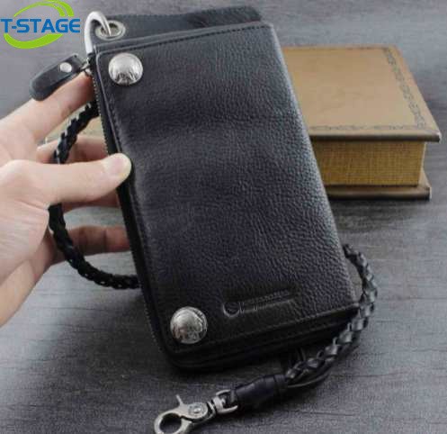 チェンウォレット ウォレット 財布 チェーン付き財布 革 メンズ レディース バイカーズウォレット ライダースウォレット チェーン付きの通販は 14,903円