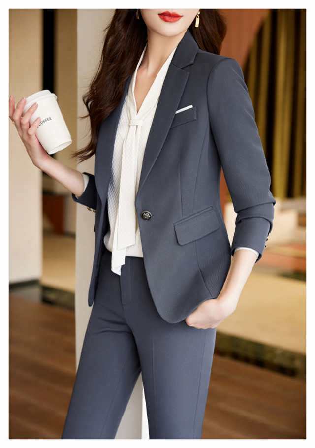 スーツセット レディース ビジネススーツ パンツセット 事務服 2点セット 着痩せ フォーマル オフィス 春春夏新作 大人かわいいの通販は スーツセット レディース ビジネススーツ パンツセット 事務服 2点セット 着痩せ フォーマル オフィス 春春夏新作 大人かわいいの通販は