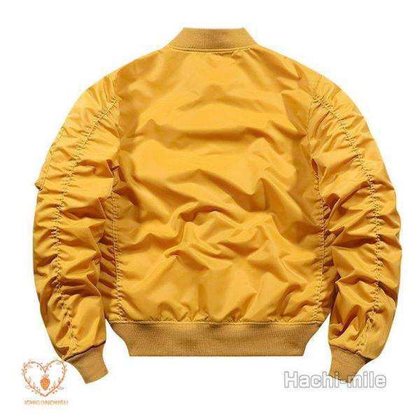 ミリタリージャケット メンズ MA1 スタジャン ジャケット アウター 春 秋 冬 無地 ポケット カッコイイ おしゃれの通販は