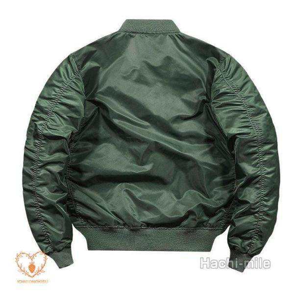 ミリタリージャケット メンズ MA1 スタジャン ジャケット アウター 春 秋 冬 無地 ポケット カッコイイ おしゃれの通販は