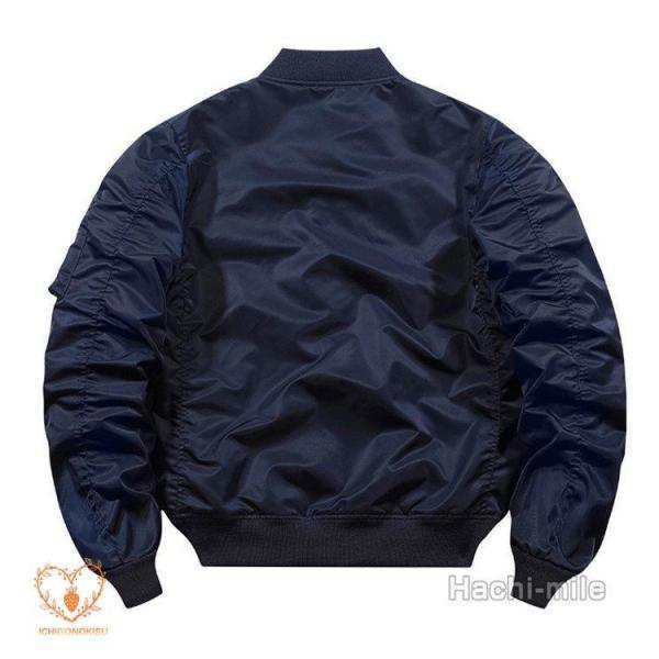 ミリタリージャケット メンズ MA1 スタジャン ジャケット アウター 春 秋 冬 無地 ポケット カッコイイ おしゃれの通販は