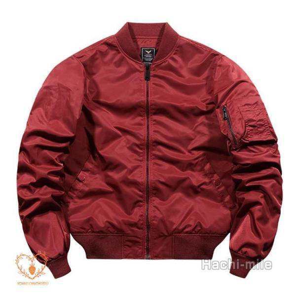 ミリタリージャケット メンズ MA1 スタジャン ジャケット アウター 春 秋 冬 無地 ポケット カッコイイ おしゃれの通販は