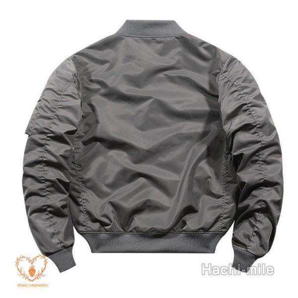ミリタリージャケット メンズ MA1 スタジャン ジャケット アウター 春 秋 冬 無地 ポケット カッコイイ おしゃれの通販は
