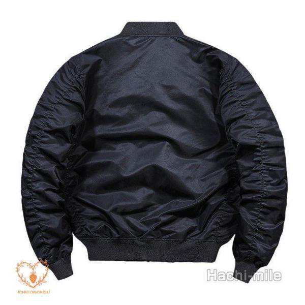 ミリタリージャケット メンズ MA1 スタジャン ジャケット アウター 春 秋 冬 無地 ポケット カッコイイ おしゃれの通販は