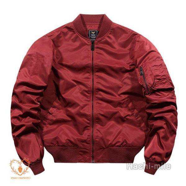 ミリタリージャケット メンズ MA1 スタジャン ジャケット アウター 春 秋 冬 無地 ポケット カッコイイ おしゃれの通販は