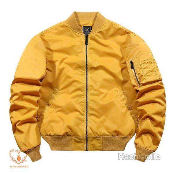 ミリタリージャケット メンズ MA1 スタジャン ジャケット アウター 春 秋 冬 無地 ポケット カッコイイ おしゃれの通販は