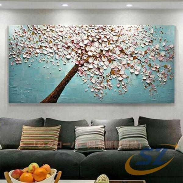 油絵 絵画 壁掛けインテリア美術品 寝室 玄関 飾り 風景絵 木の絵 印象派 シェンヘン 日常使い 使いやすい 便利 実用的 プレゼント おすすめ