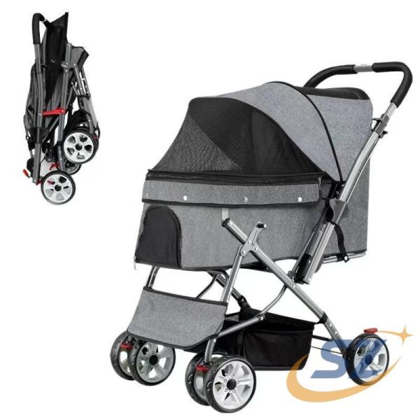 ペットカート 対面式 折りたたみ 軽量 多頭 中型犬 小型犬 2way 組立簡単 工具不要 シェンヘン 介護用 ドッグカート ペットバギー 動物 ペット用品 9 colors