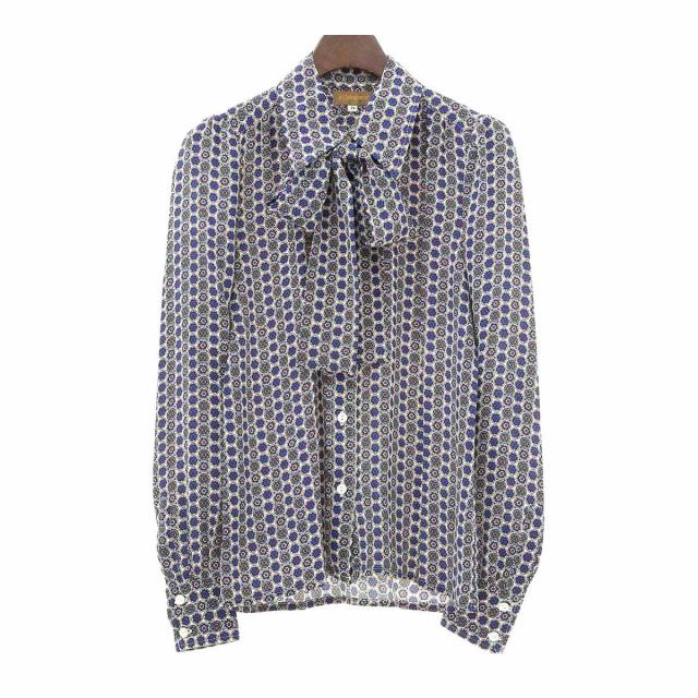サンローラン パリ シルク ボウタイ ブラウス レディース マルチカラー SAINT LAURENT PARIS 中古 【アパレル・小物】の通販は
