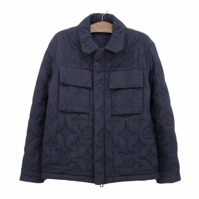 ルイヴィトン モノグラム パデッド ライト ブルゾン モノグラム 1A5VAN メンズ ネイビー(濃紺) LOUIS VUITTON 中古 【アパレル・小物】の通販は