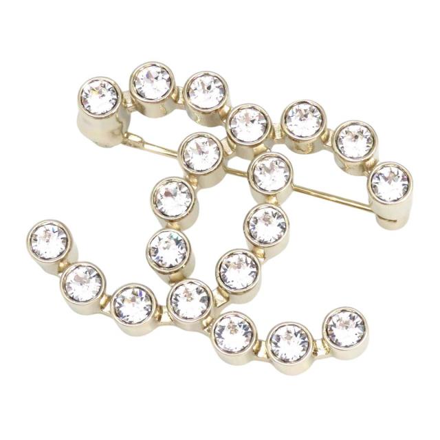 シャネル ココマーク ラインストーン ピンブローチ メタル ストラス レディース CHANEL [美品] 中古 【アパレル・小物】の通販は
