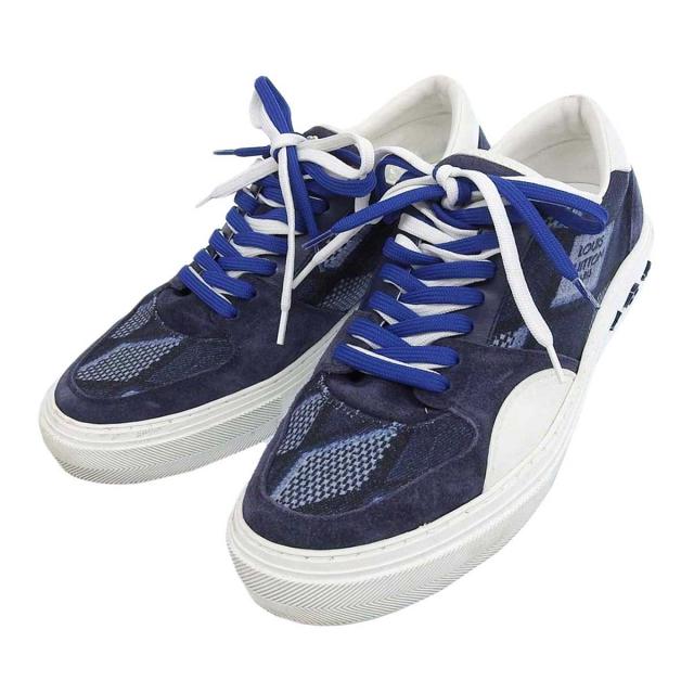 ルイヴィトン LV オリ ライン リシュリュー スニーカー メンズ ブルー ホワイト LOUIS VUITTON 中古 【アパレル・小物】の通販は