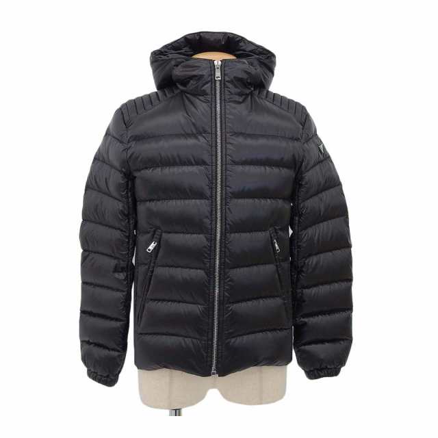 プラダ トライアングルロゴ ダウンジャケット SGA654 R142 11HU メンズ ブラック PRADA 中古 【アパレル・小物】の通販は