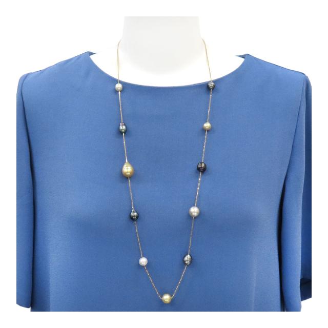 タサキ バロックパール ステーション ネックレス 750 K18 (K18YG) レディース TASAKI 中古 【ジュエリー】の通販は 109,384円