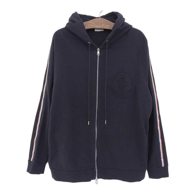 モンクレール MAGLIA CON CAPPUCCIO マグリア パーカー 8G7C2 10 809LA メンズ ネイビー（濃紺） MONCLER 中古 【アパレル・小物】の通販は
