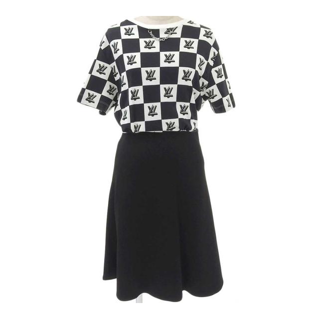 ルイヴィトン LVツイスト プリント バイマテリアル ドレス ワンピース