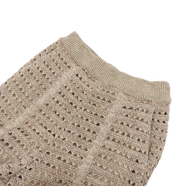 Waltz ワルツ クロシェ ニット パンツ レディース ブラウン 中古  