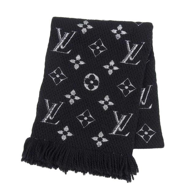 ルイヴィトン エシャルプ ロゴマニア マフラー ピンクグレー