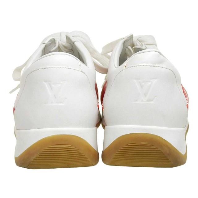 ルイヴィトン Supreme コラボ レザー スニーカー モノグラム メンズ