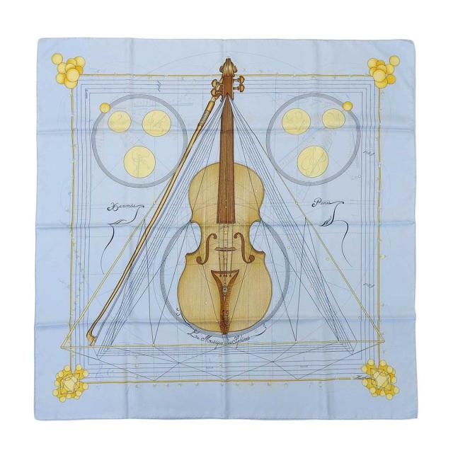 エルメス カレ 90 La Musique des spheres 球体が奏でる音楽 ユニ  