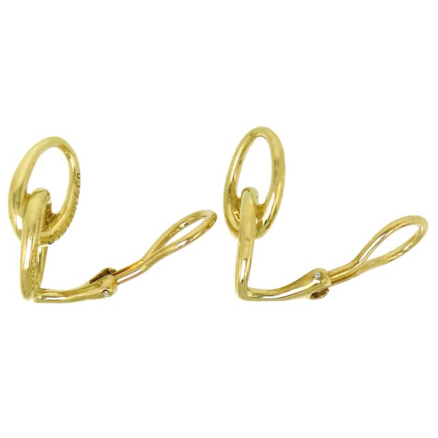 TIFFANY&Co. ティファニー ダブルループ イヤリング K18YG レディース  